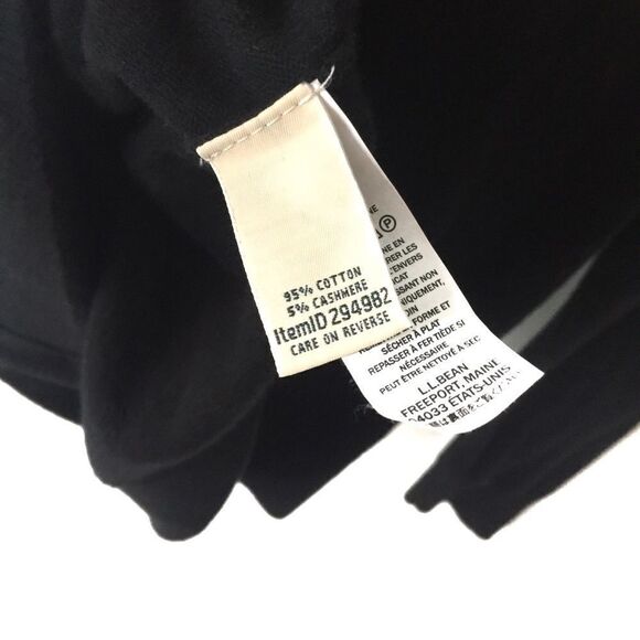 L.L. Bean Black Button Front Cardigan - Picture 8 of 9